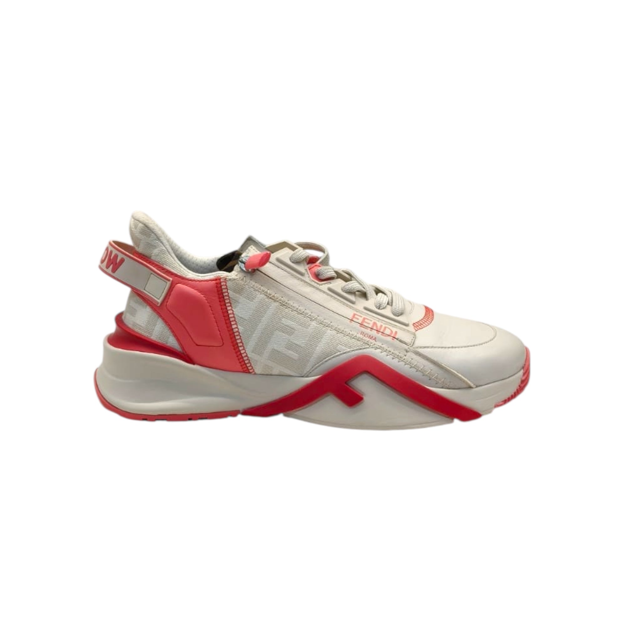 【FENDI】FENDI FLOW ピンク Buy Fendi Pink/White Leather Fendi Flow Sneakers EU 38 Online