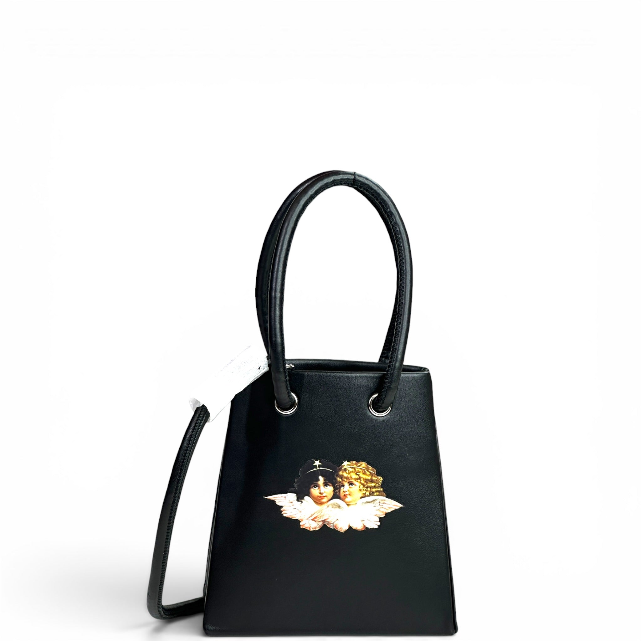 Fiorucci Mini Handbag Black Apple Leather