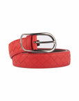 Red Intrecciato Belt