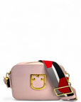 Furla Mini Brava Crossbody Bag Pink Leather