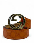 Gucci GG Marmount Reversible Belt in Brown Leather 90 cm
