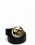 Gucci Guccissima Interlocking G Buckle Leather Belt 85cm