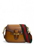 Gucci Lady Web Leather Crossbody Bag