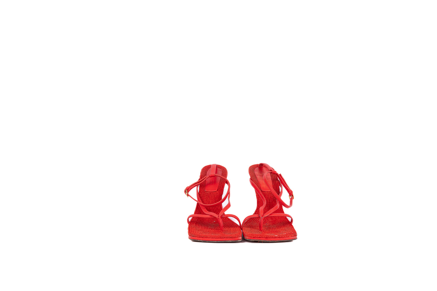 Red Stretch Toe Heels