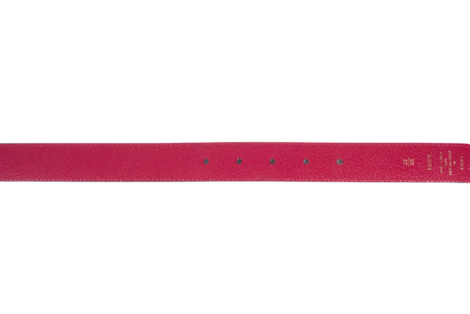 Pink Monogram Canvas and Leather Initiales Reversible Belt
