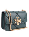 Eleanor Quilted Crossbody Bag In Green