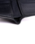 Lollten Men's Navy Leather Bifold Wallet