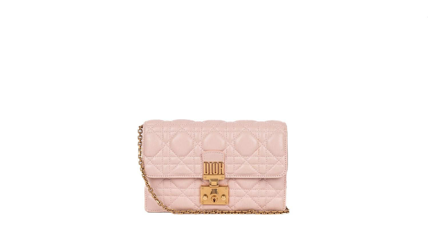 Small DiorAddict Light Pink Flap Bag