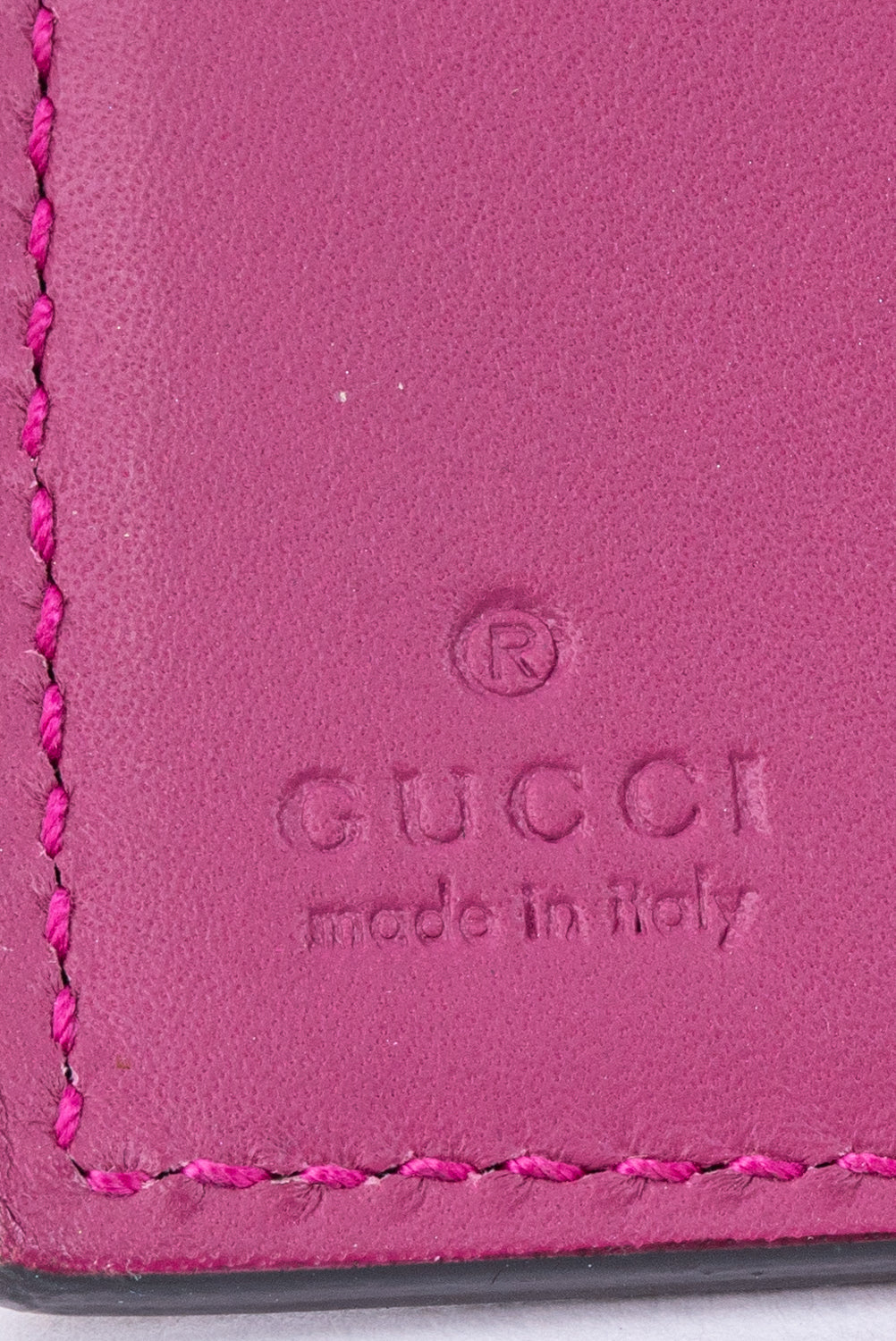 Gucci GG Supreme Canvas Brown Red French Wallet