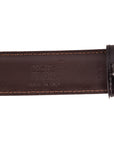 Mont Blanc Horseshoe buckle leather belt