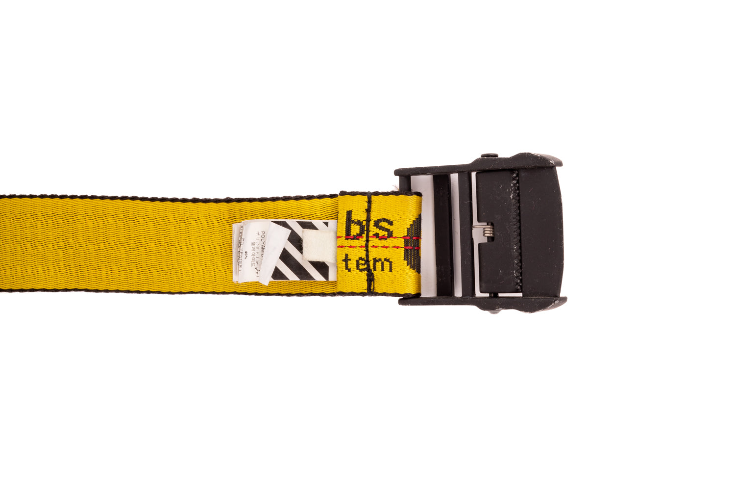 Off White Yellow/Black Nylon Classic Industrial Belt
