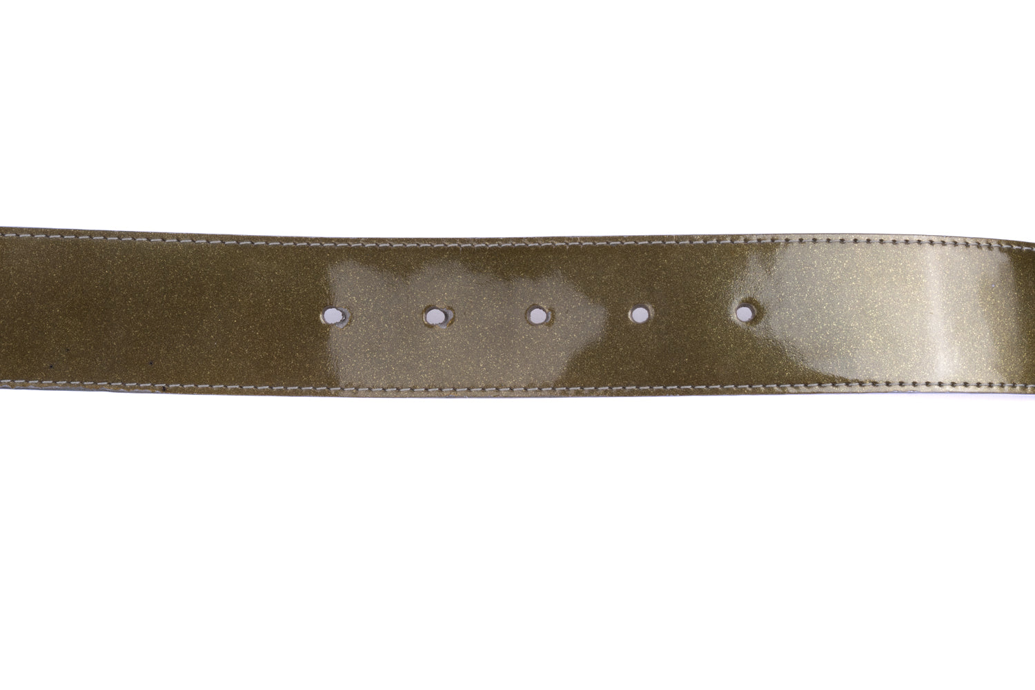 Louis Vuitton Green Signature Shimmer Belt