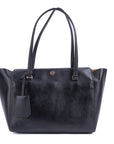 Tory Burch Parker Leather Black Tote