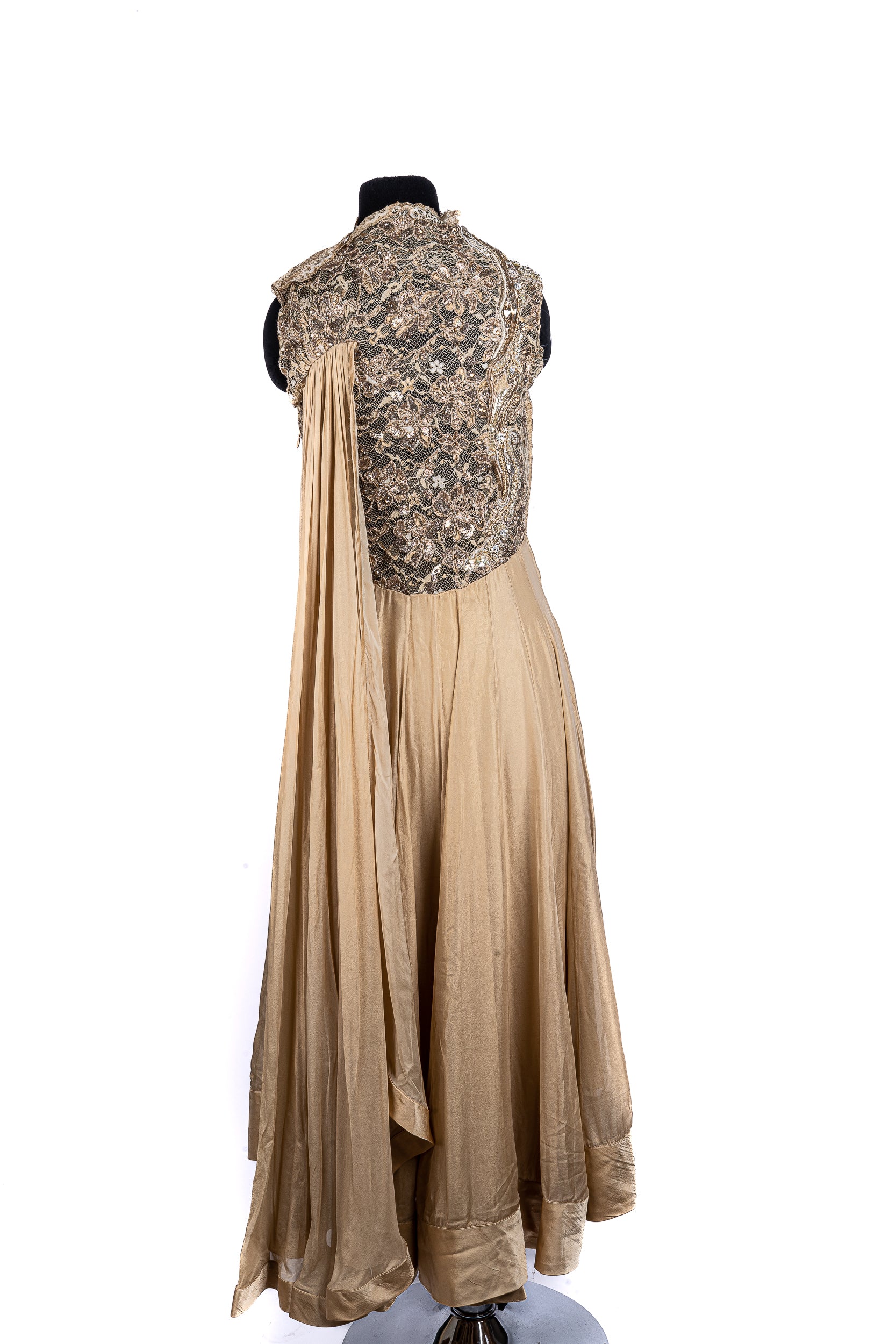 Golden Dress with Pants
