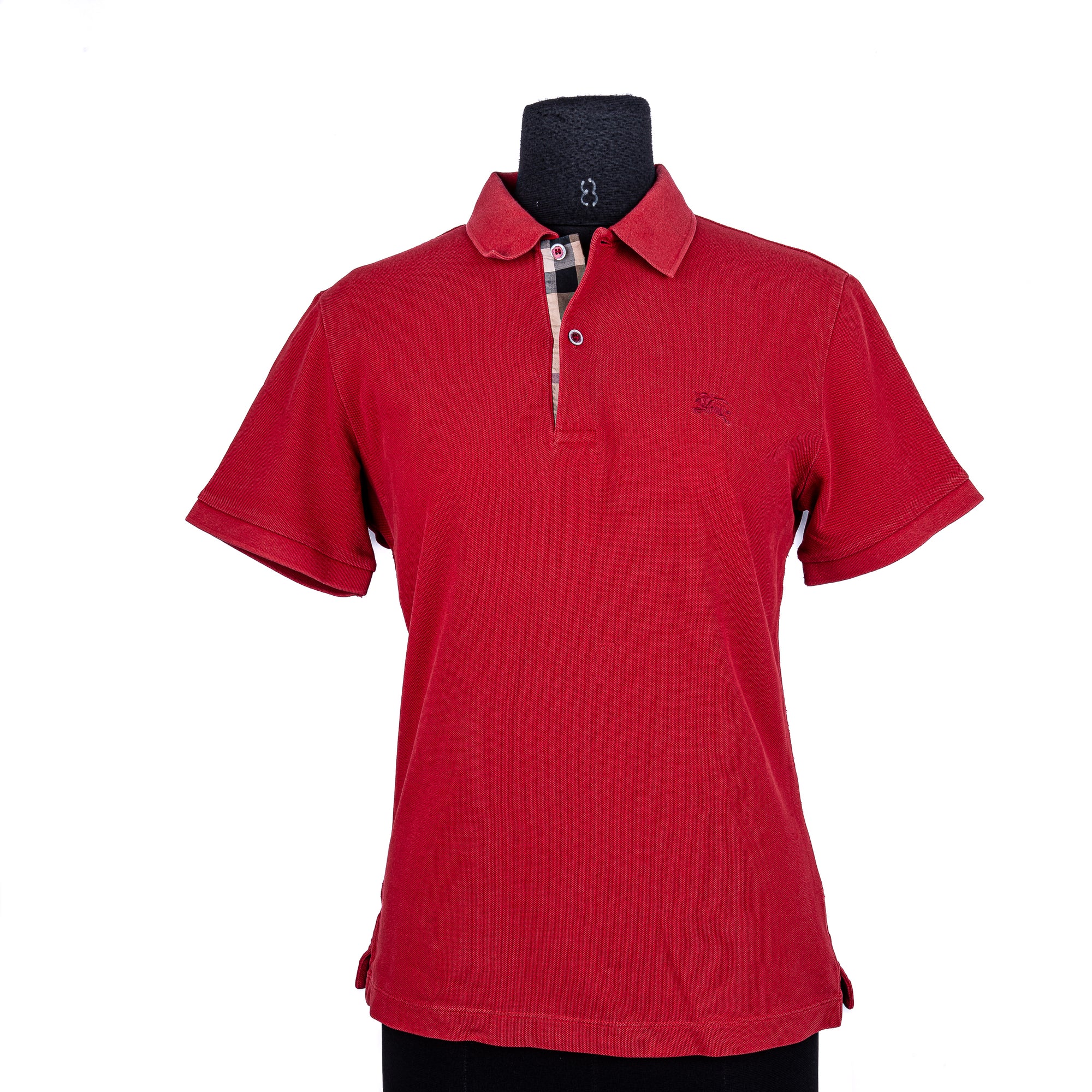 Red Polo Neck T-Shirt