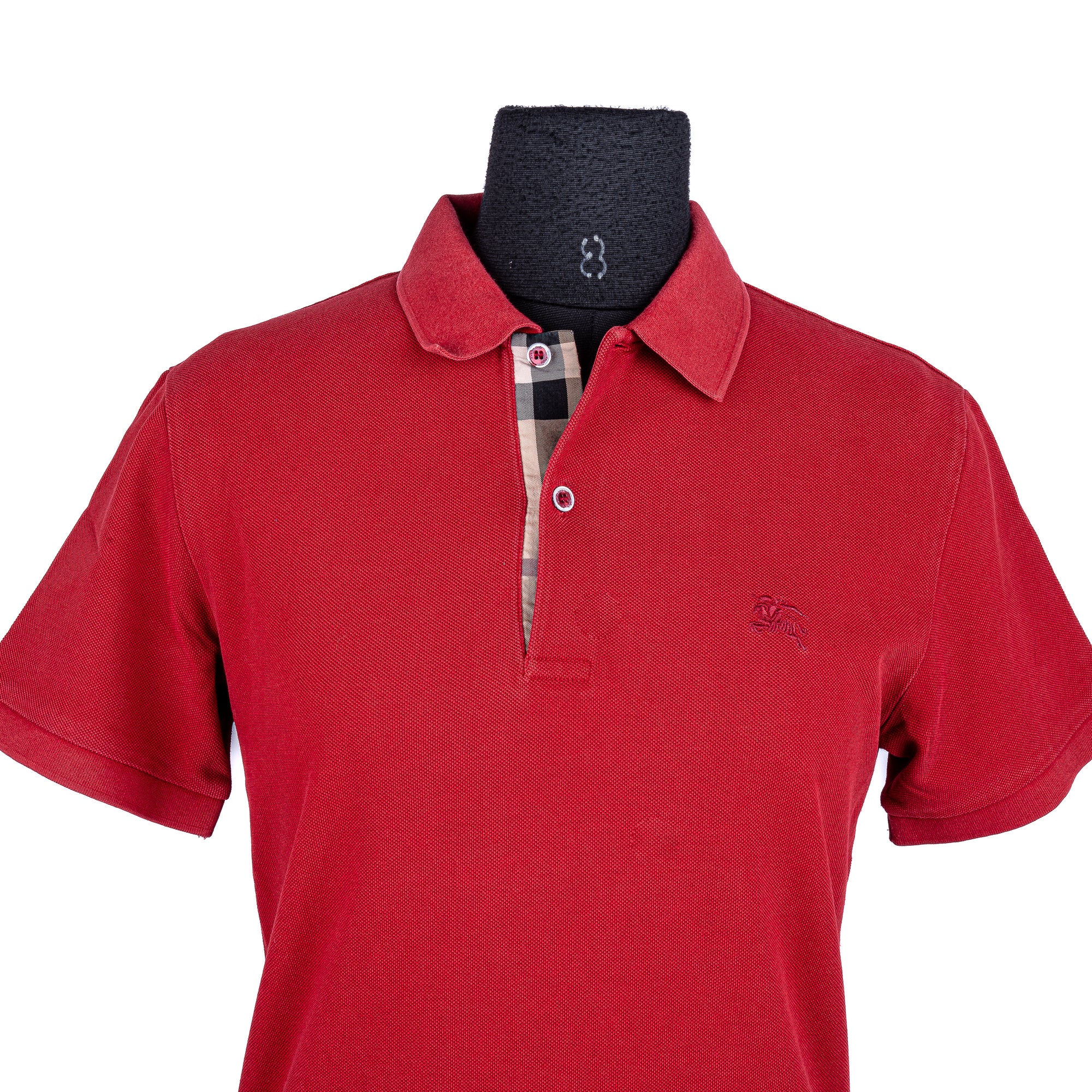 Red Polo Neck T-Shirt