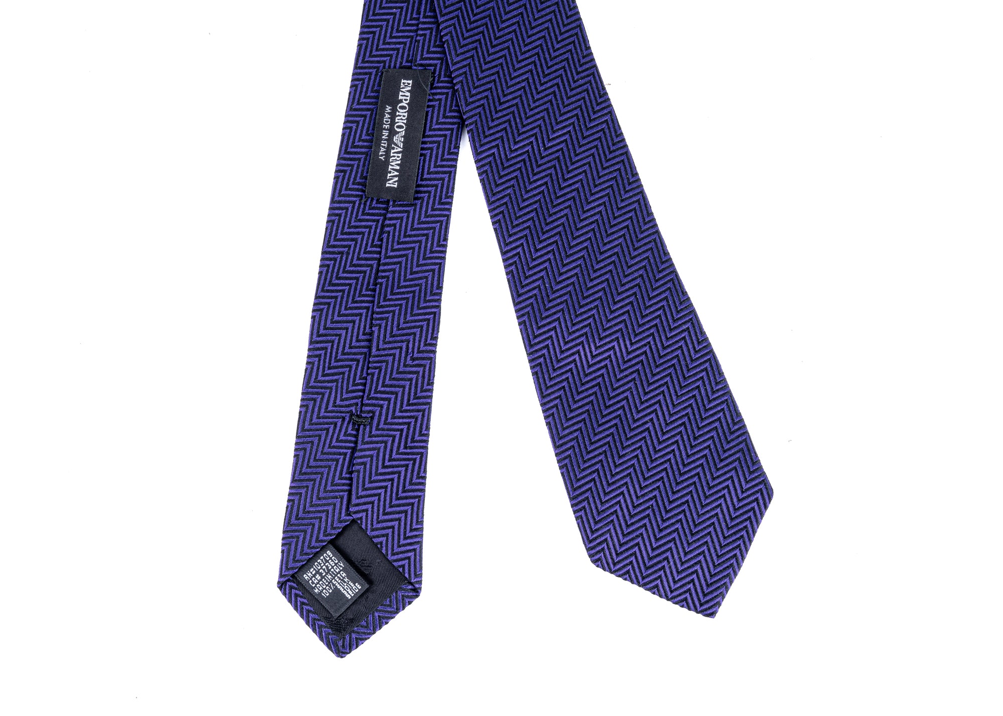 Emporio Armani Silk Purple Tie