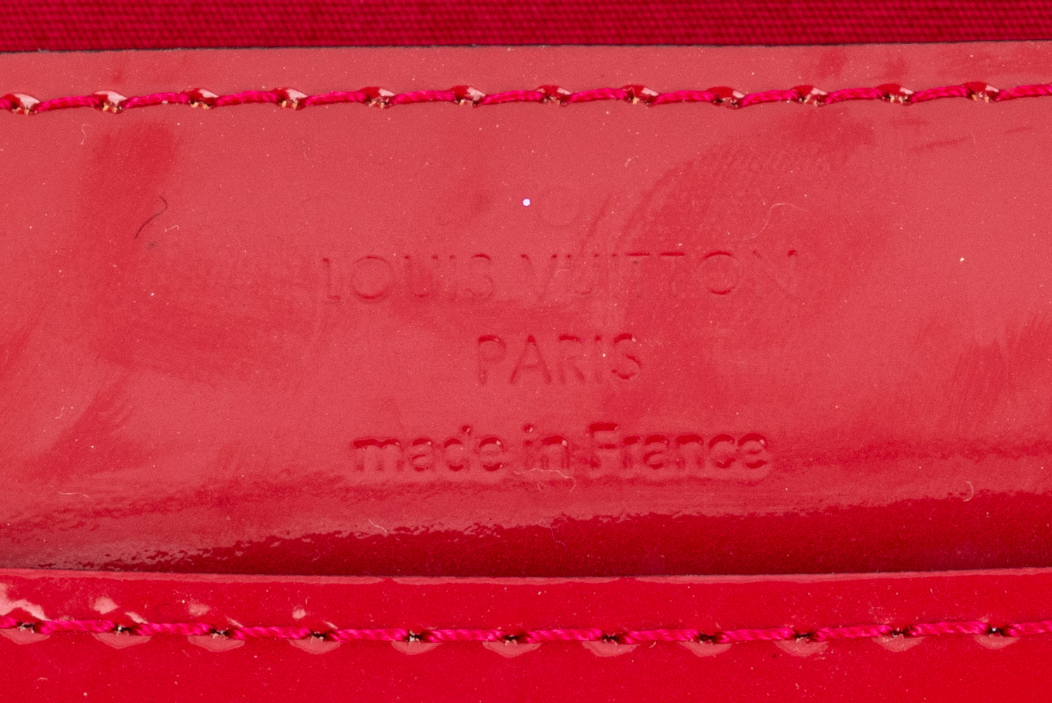 Louis Vuitton Magenta Patent Leather Louis EW Clutch