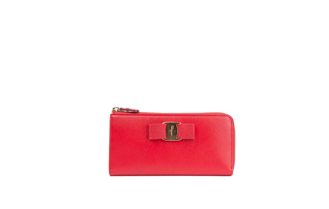 Red Zip-Around Wallet