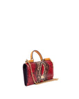 Dolce & Gabbana Red/Orange Python Sicily Wallet