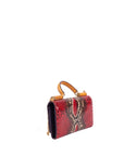 Dolce & Gabbana Red/Orange Python Sicily Wallet