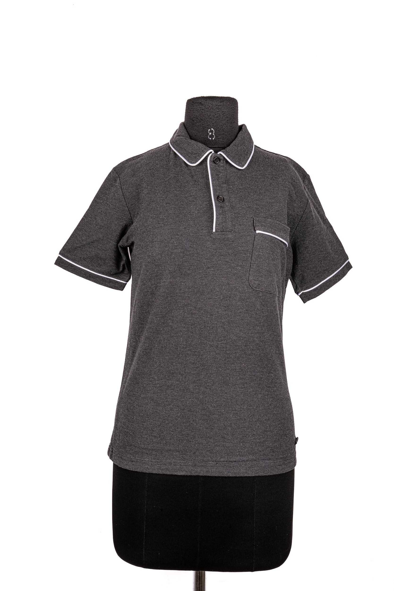 Black Polo Neck T-Shirt