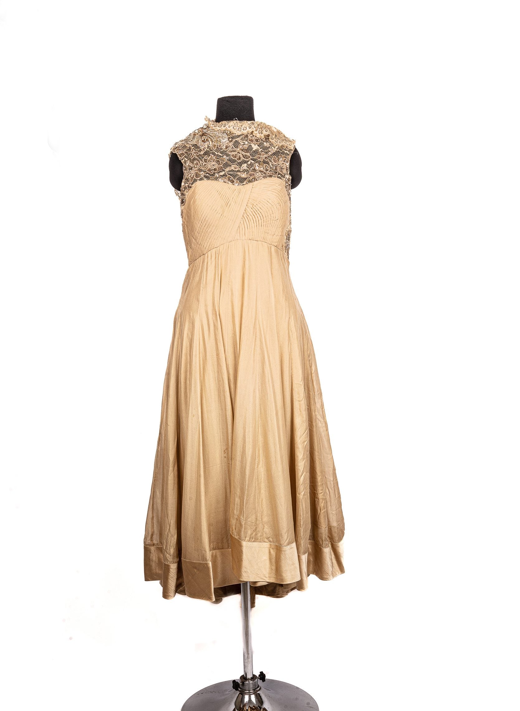 Golden Dress with Pants