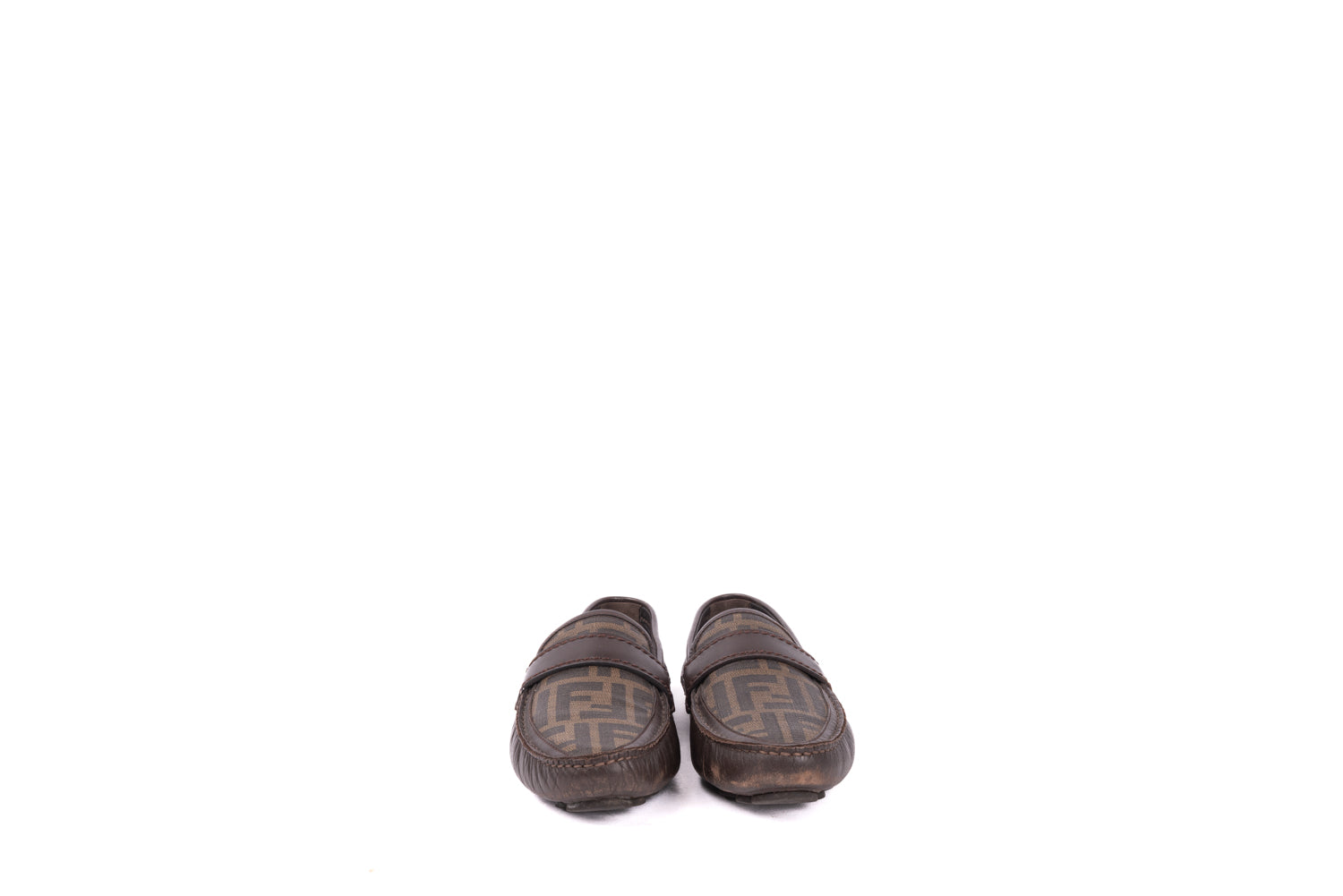 Zucca FF Logo Canvas Loafers