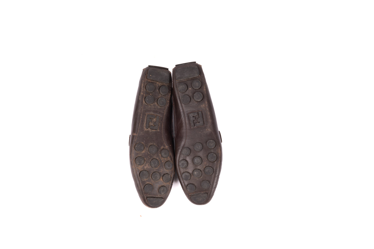 Zucca FF Logo Canvas Loafers
