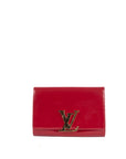 Louis Vuitton Magenta Patent Leather Louis EW Clutch