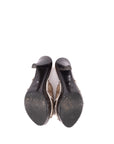 Gucci Beige Ebony GG Canvas Horsebit Mule Heels-38
