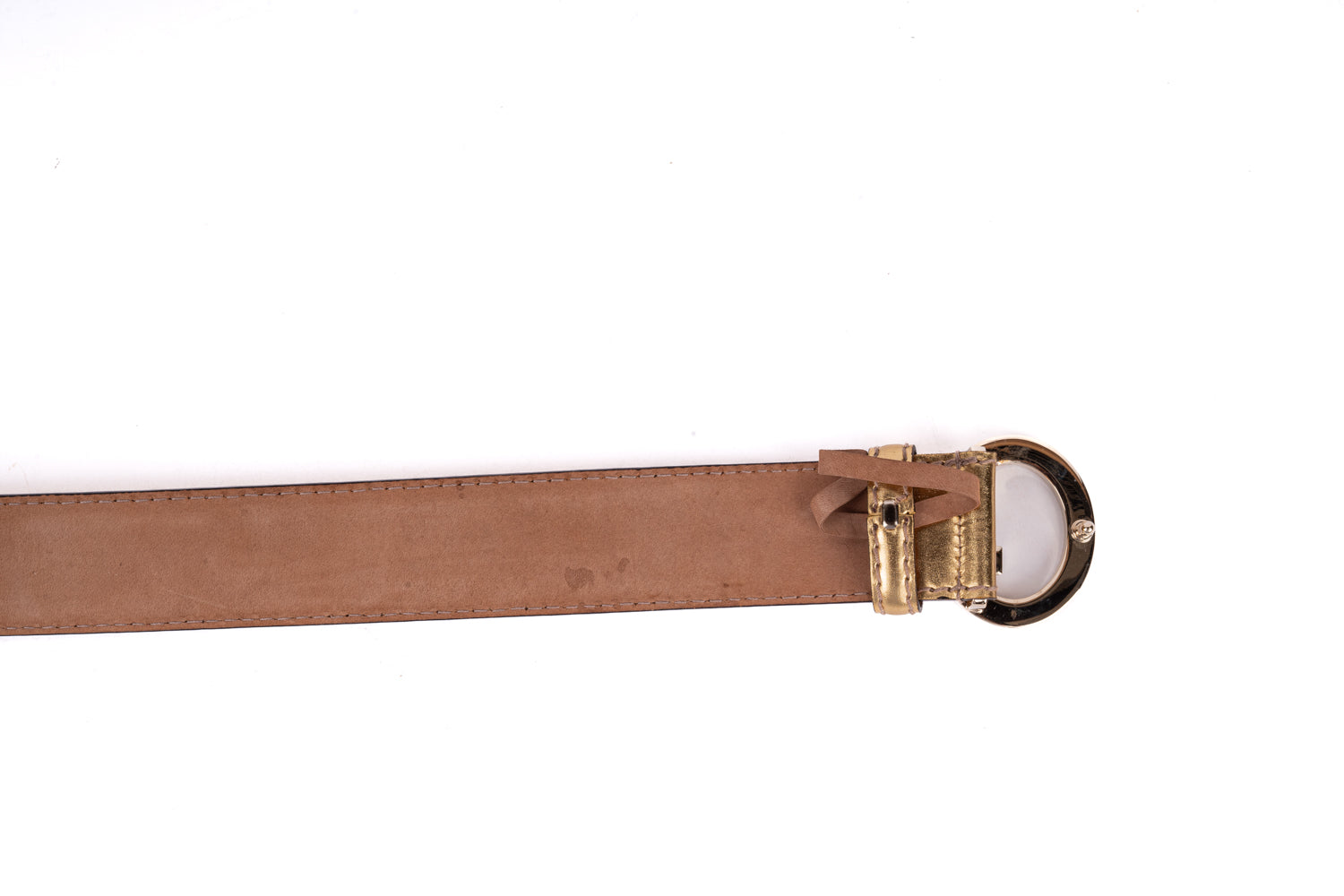 Bronze Leather Buckle Belt