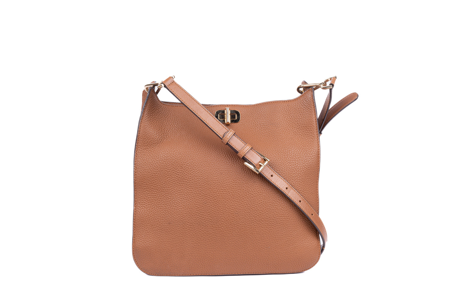 Brown Large Leather Messenger Bag