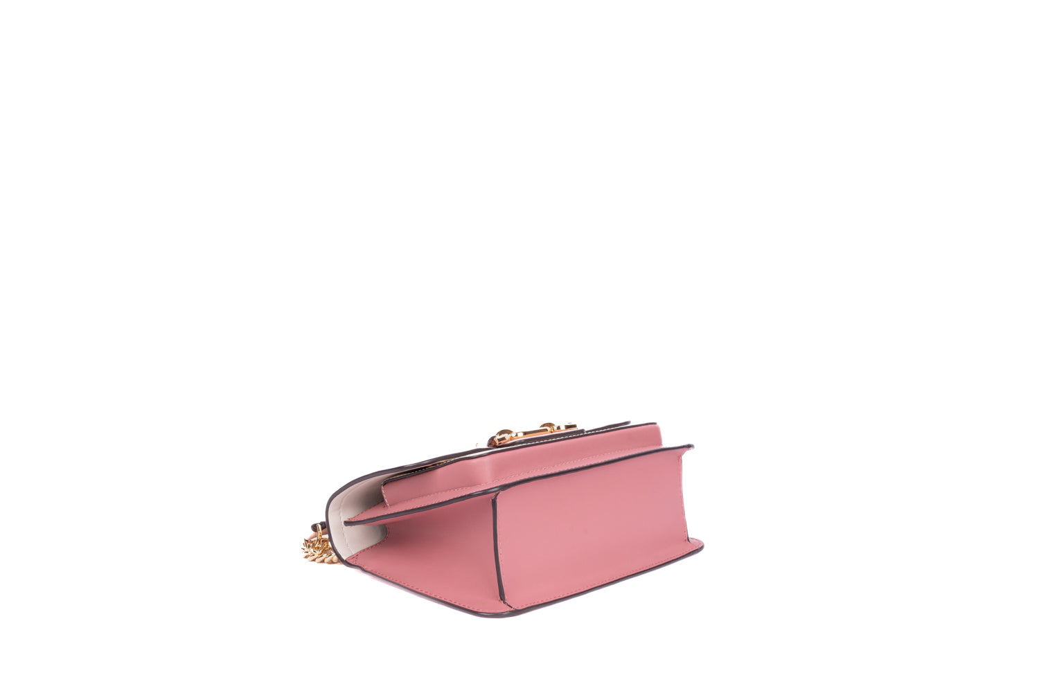 Pink &amp; White Heather Color Block Crossbody Bag