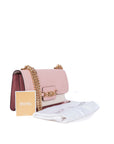 Pink & White Heather Color Block Crossbody Bag
