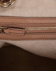 Beige Soho Leather Chain Shoulder Bag