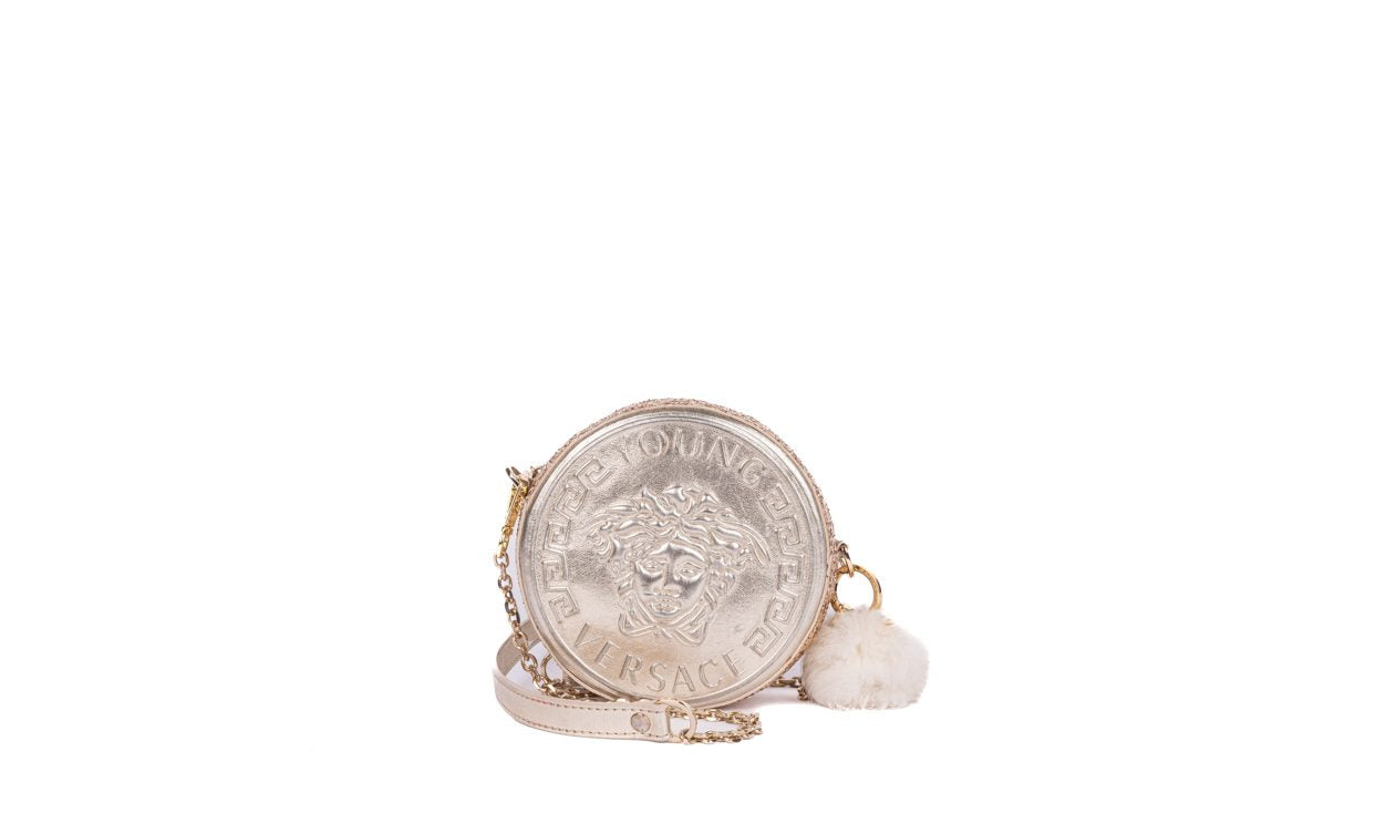 Gold Round Sequine Bag