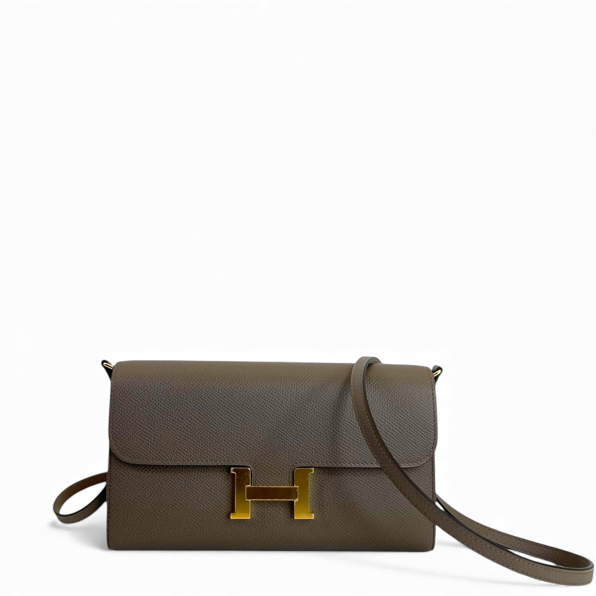 Hermès Constance To Go Wallet Etoupe Epsom GHW