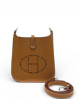 Hermès Evelyne Mini 16 Sellier Gold PHW