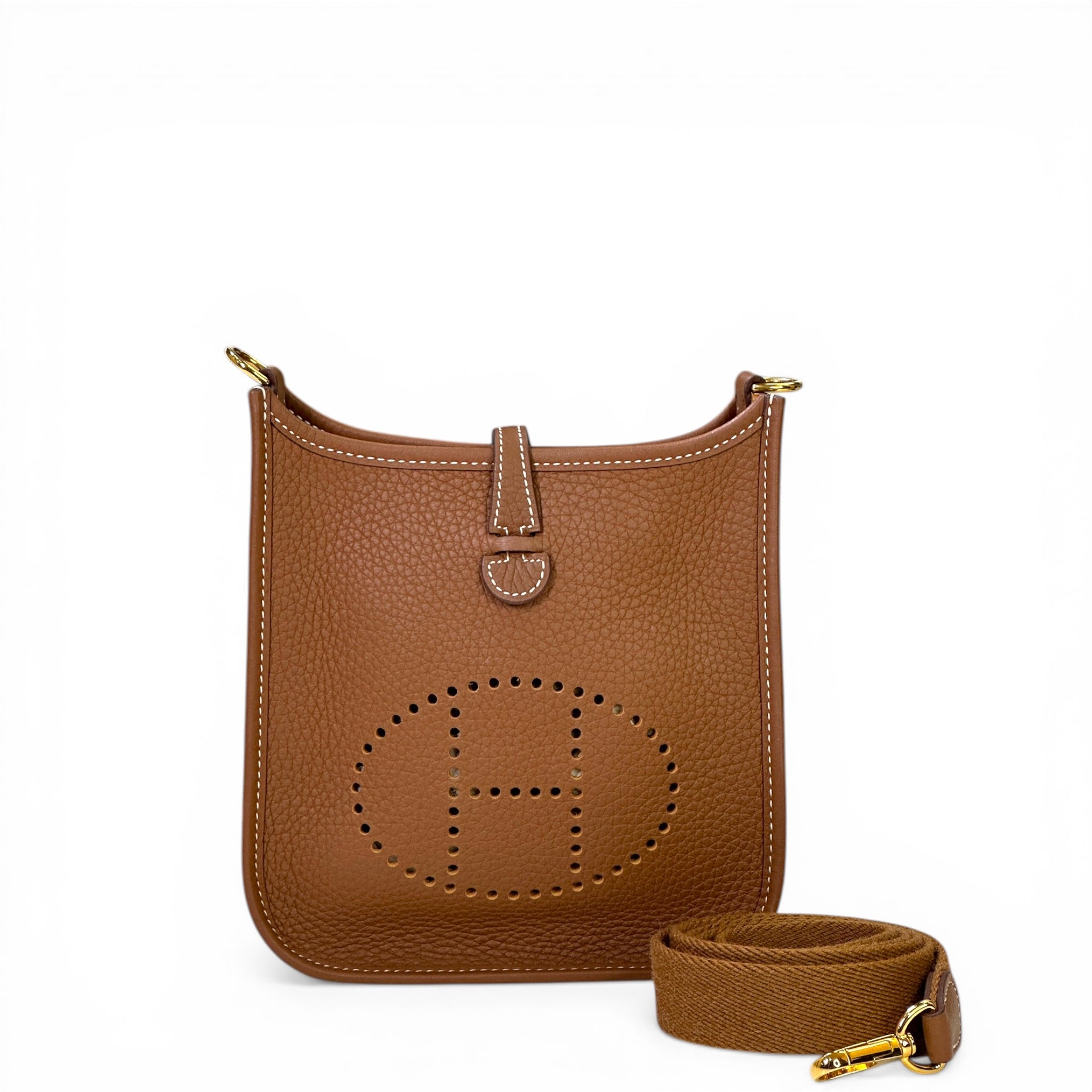 Hermès Evelyne Mini 16 Gold GHW