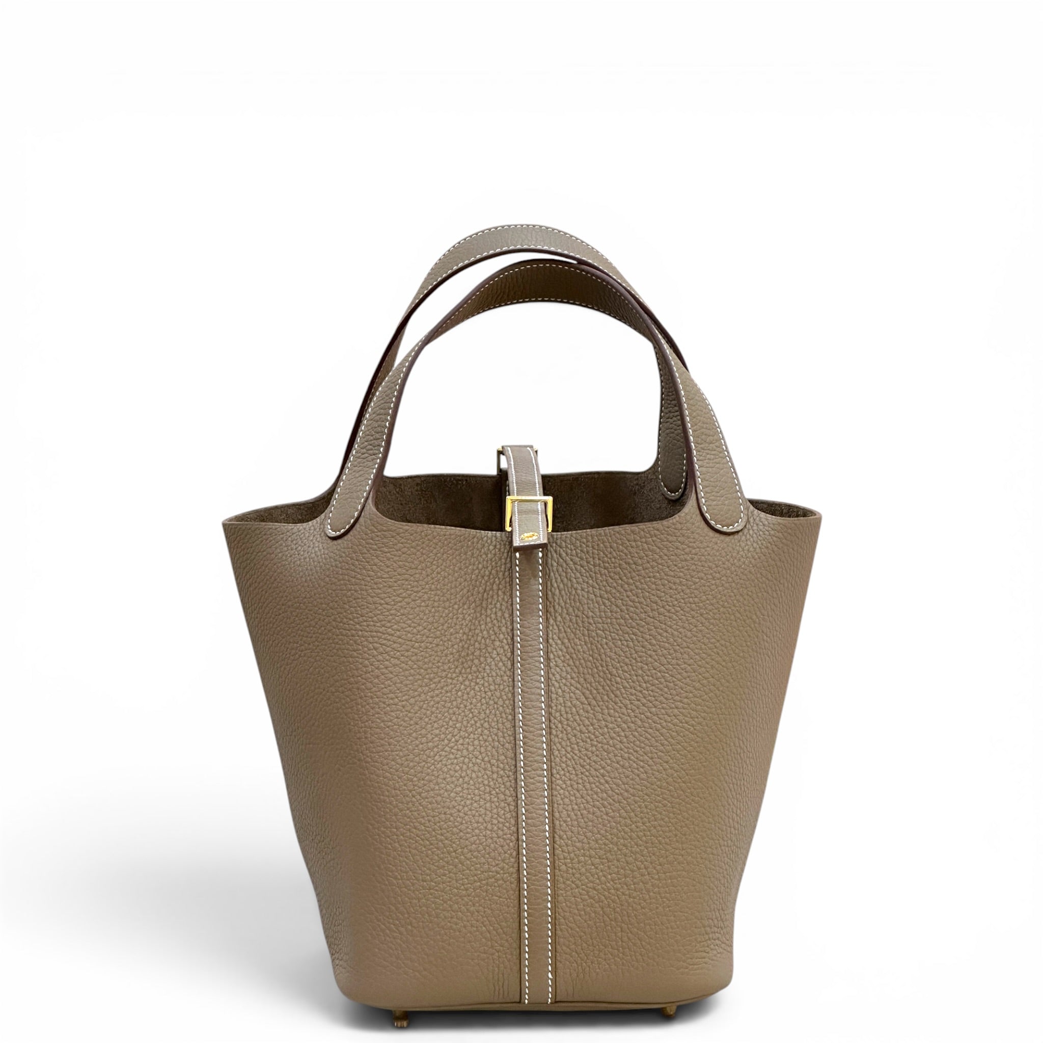 Hermes Picotin 22 Etoupe GHW