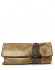 Jimmy Choo Chandra Beige Shimmering Clutch
