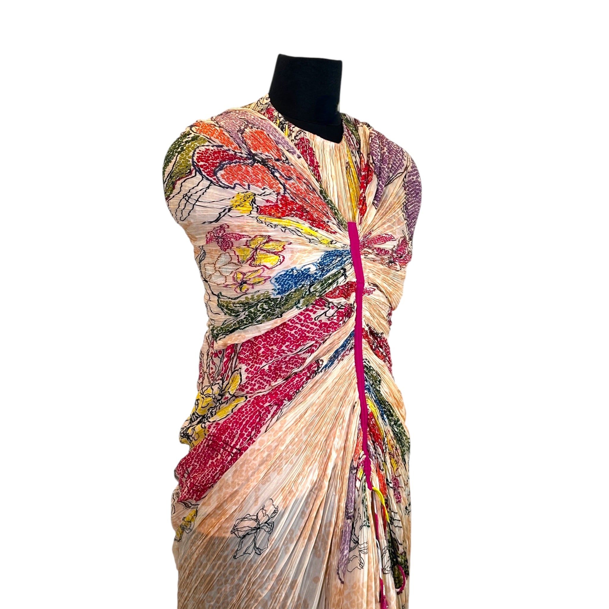 Saaksha Kinni Dress Peach Saree Dress