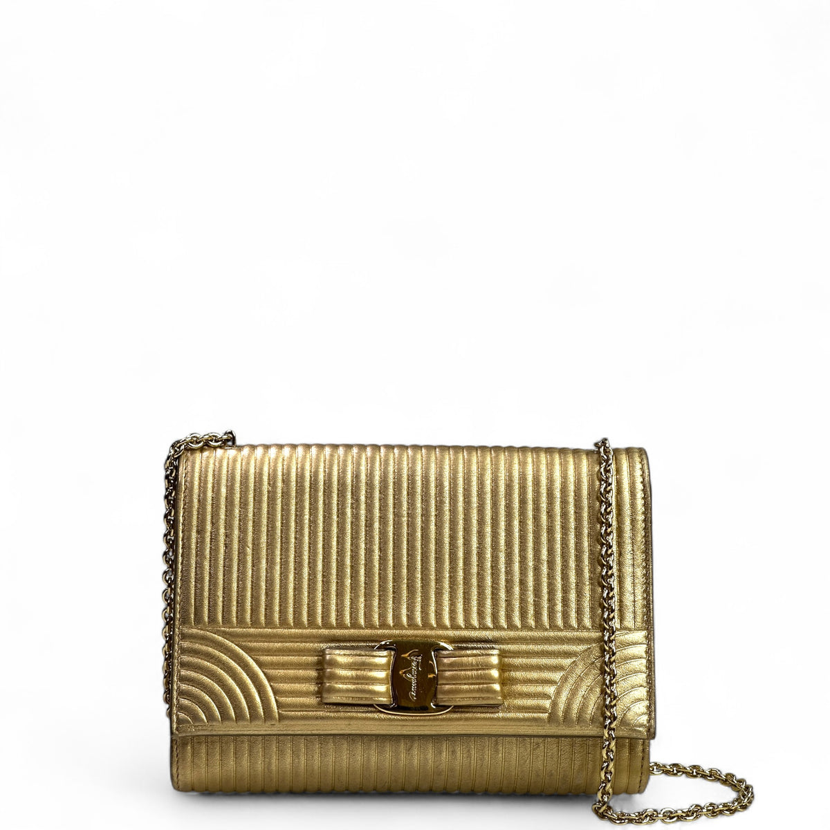 Buy Salvatore Ferragamo Vara Glitter Handbag from SALVATORE 
