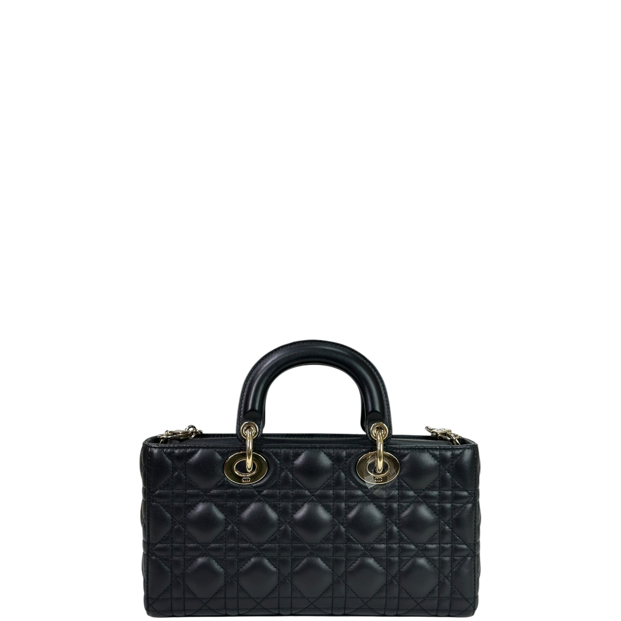 Dior Lady D-Joy Medium Black Cannage Lambskin