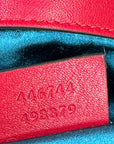 Gucci GG Marmont Mini Flap Bag Red Matelassé Velvet