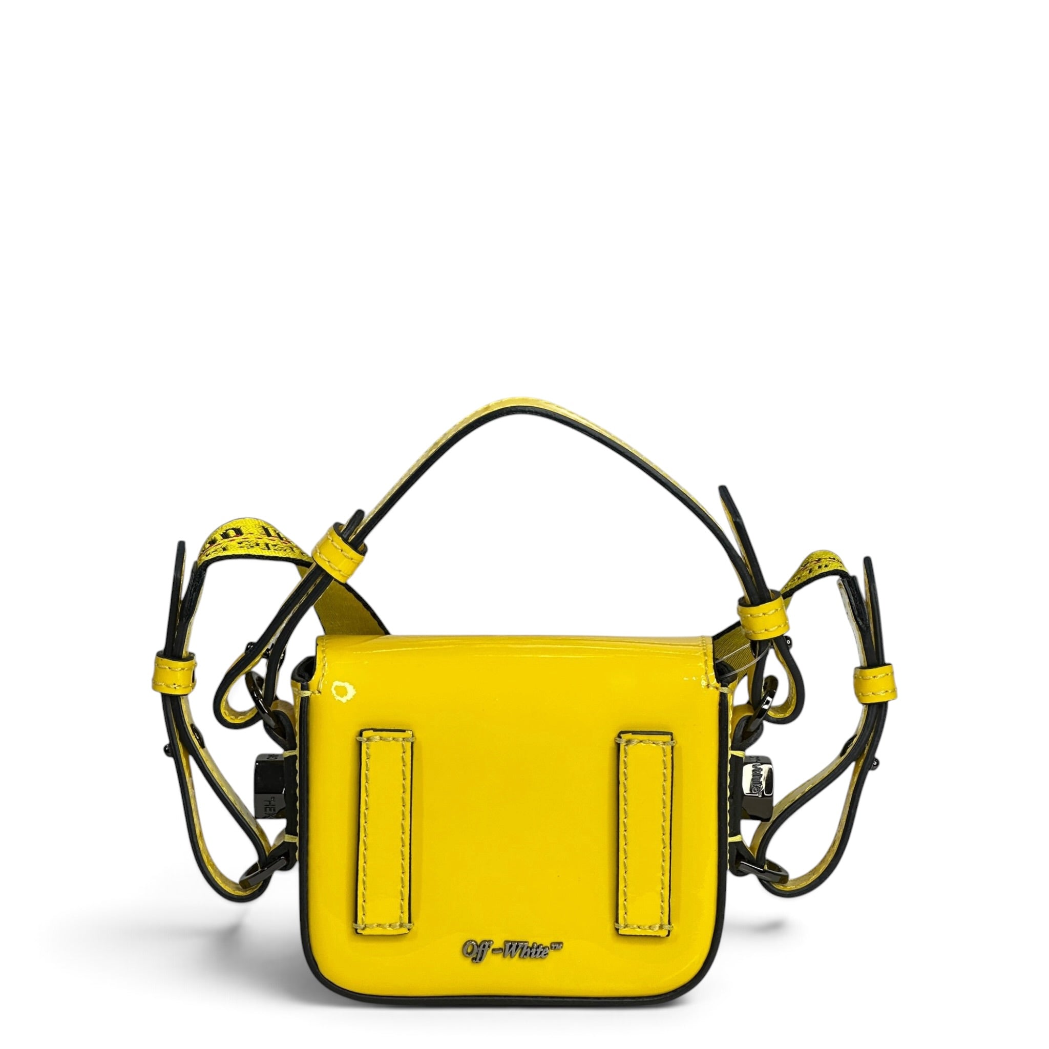 Off White Baby Binder Clip Bag