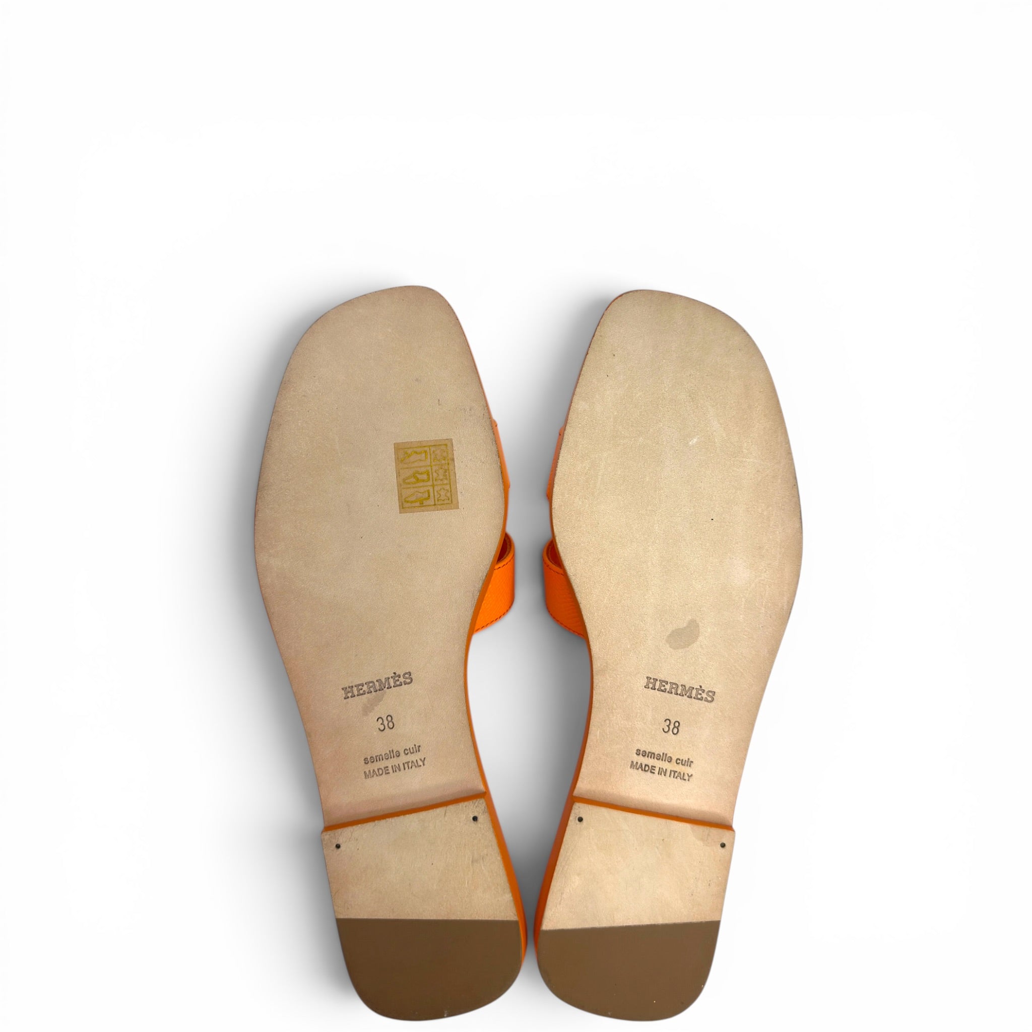 Hermes Oran Size EU 38 Orange Sunset