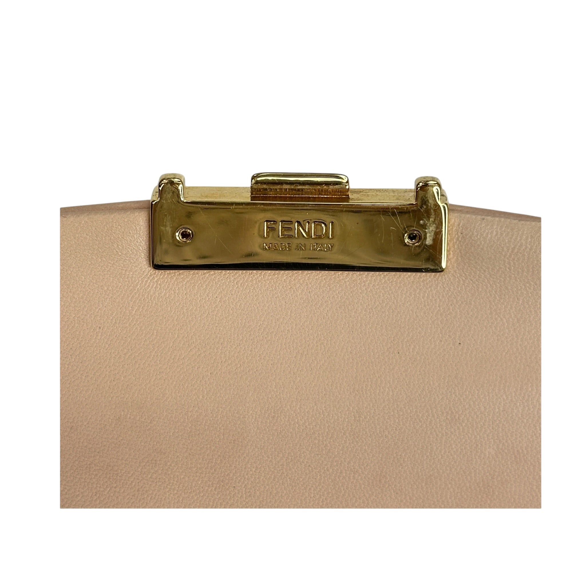Fendi Mini Be Baguette Blush Crossbody Bag