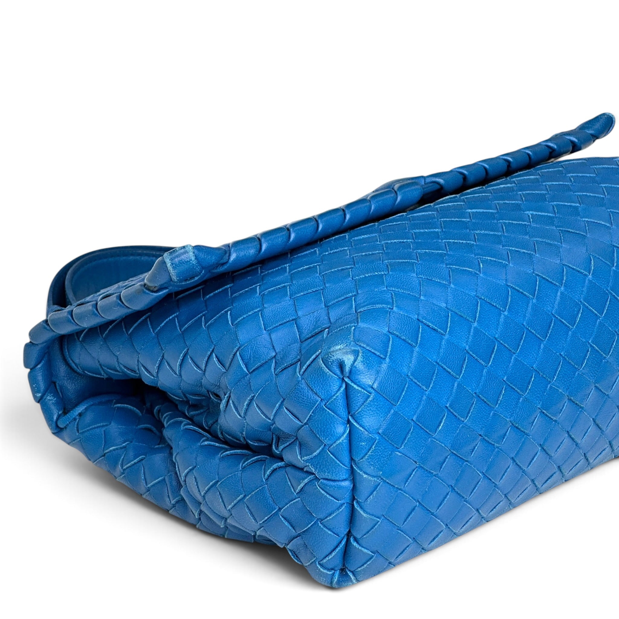 Bottega Veneta Intrecciato Olimpia Blue Shoulder bag